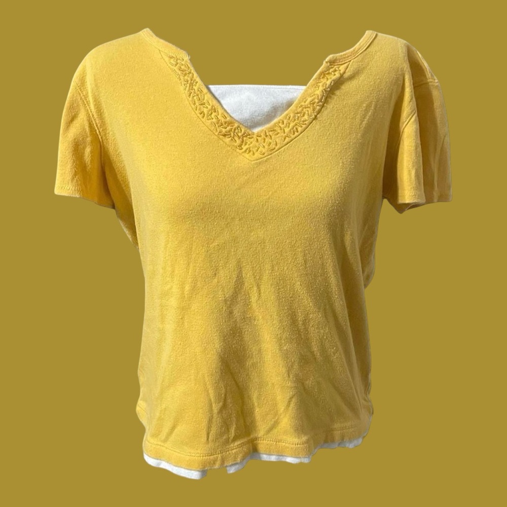 Christopher & Banks Embroidered Tee